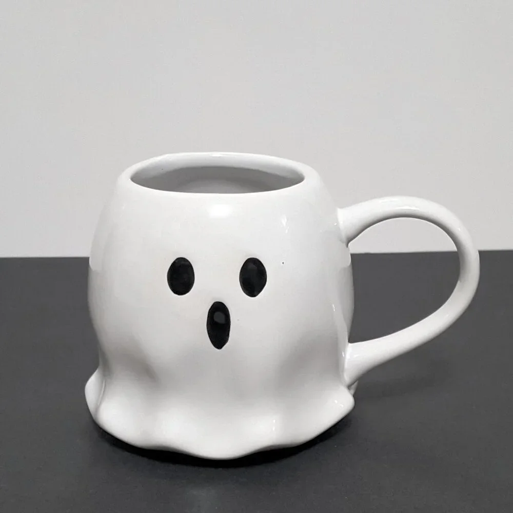 NEW RARE Williams Sonoma Figural Ghost Mug 20 OZ Stoneware